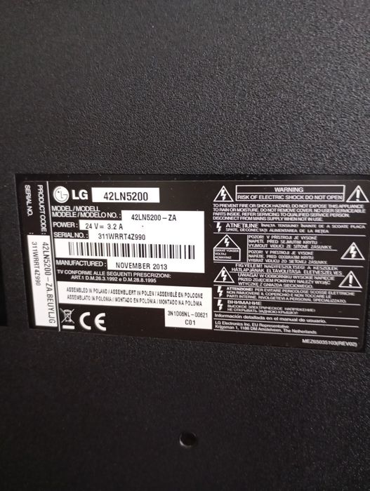 TV LCD LG  avariada