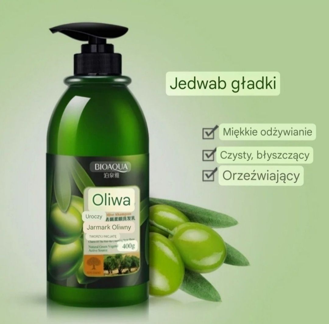 Szampon do włosów BIOAQUA OLIVE z oliwą z oliwek, 400 ml