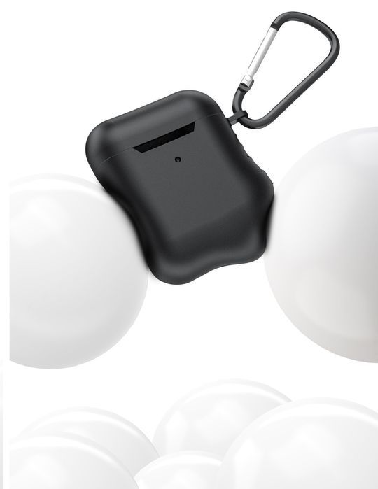 Etui Silikonowe Case Do Airpods 1/2 Recci Obudowa Pokrowiec Z Hakiem