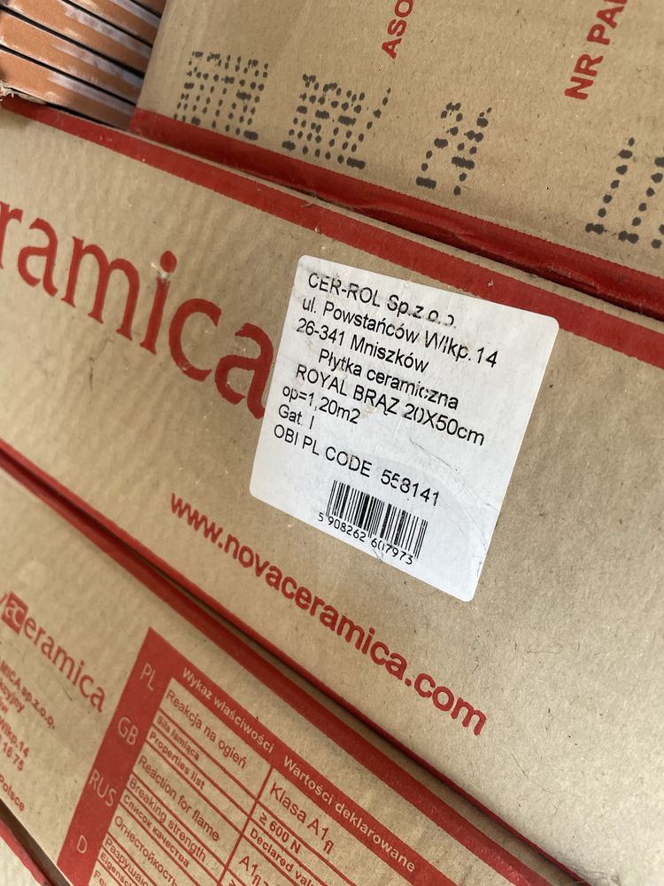 Płytki ceramiczne Nova Ceramica Royal 23m2 okazja