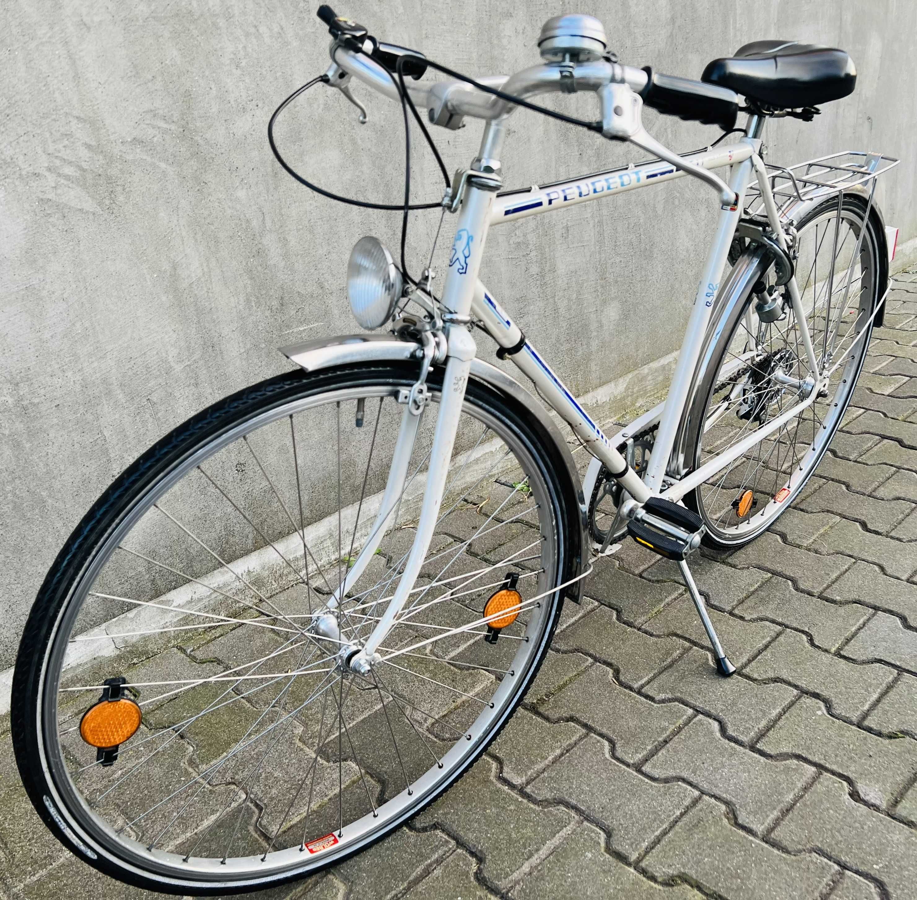 Rower Męski PEUGEOT Carbolite 28" 5 biegów Biały Turystyk Klasyk 1985r