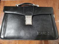 Чоловіча шкіряна барсетка- сумка HUGO BOSS