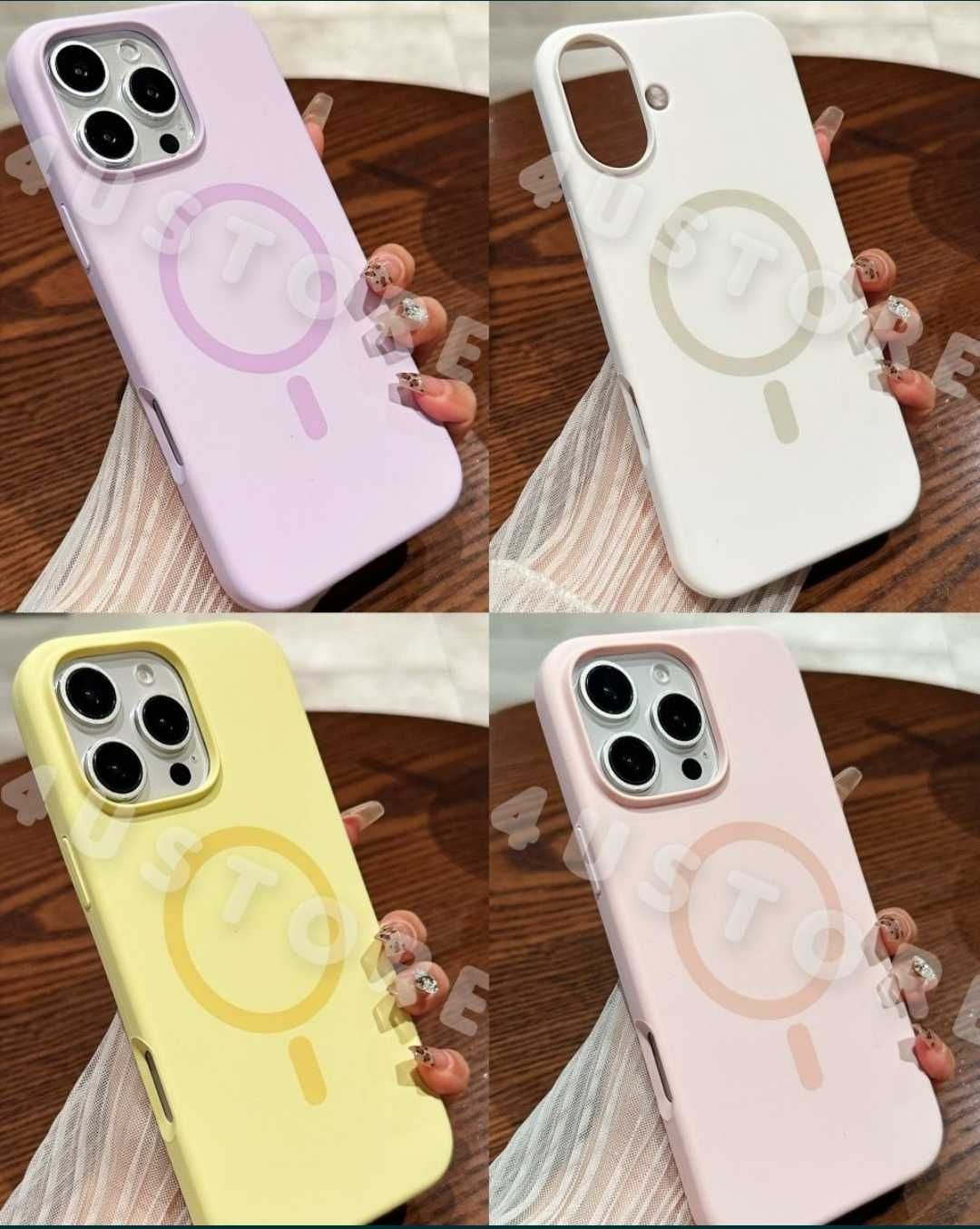 Чехол Silicone Case Magsafe на iPhone 16 Pro Max софттач силікон чохол
