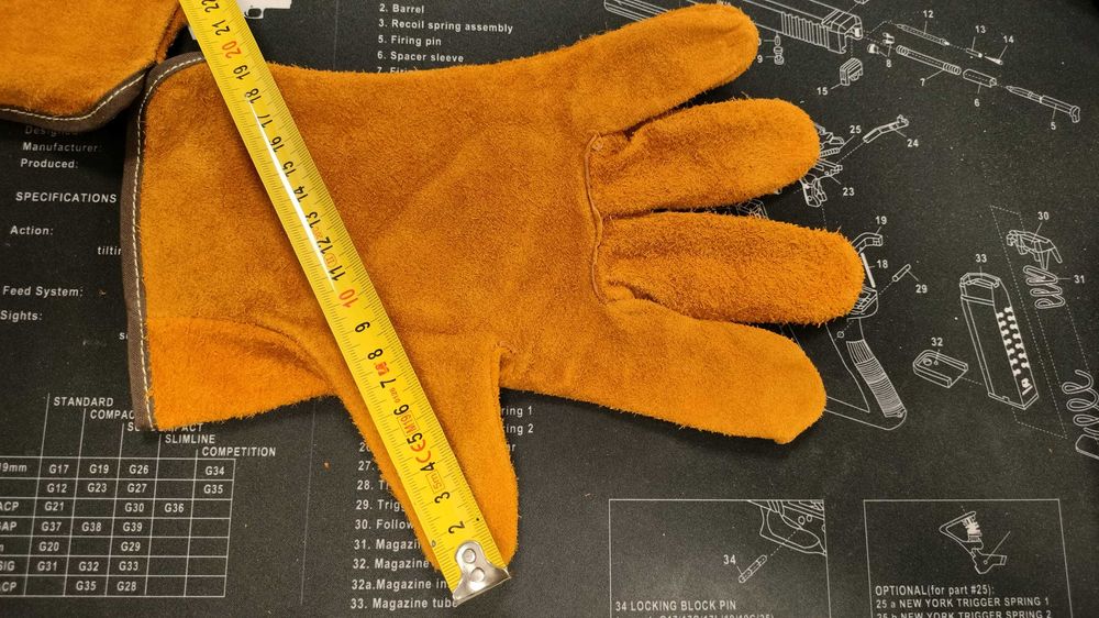 Rękawice robocze, skórzane rozmiar XL