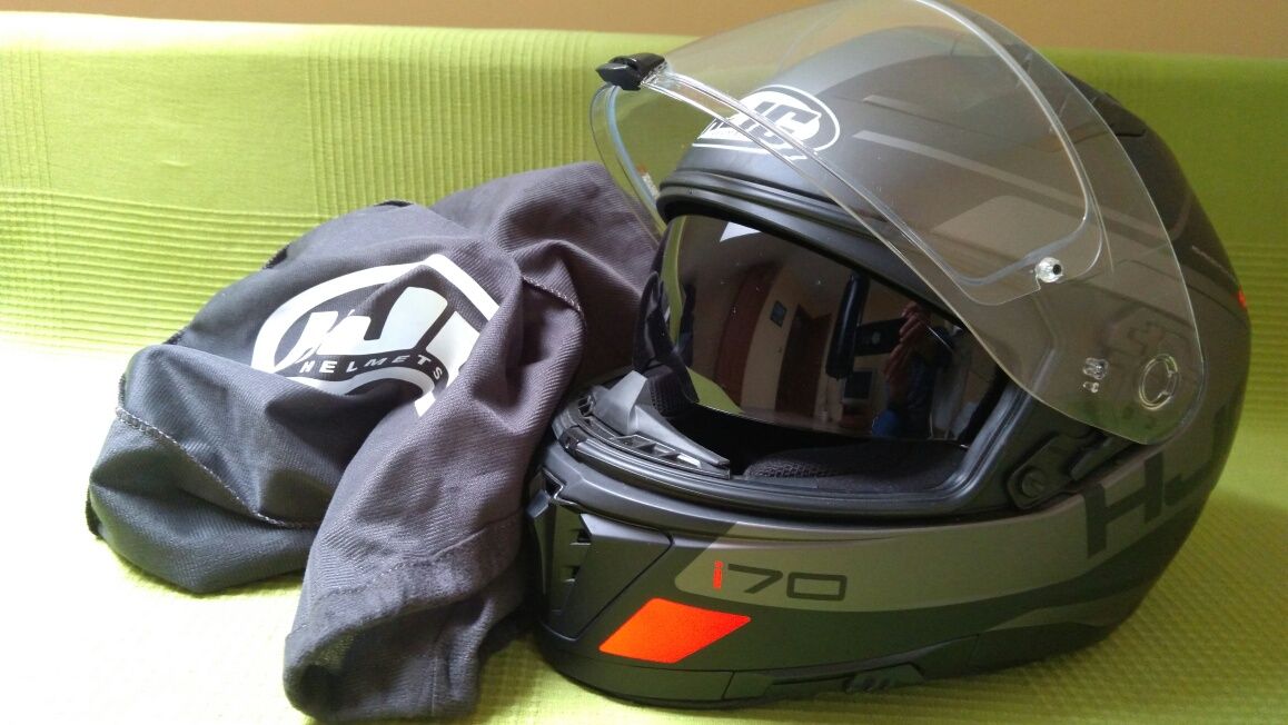 Sprzedam kask HJC i 70 Karon (pinlock, blenda)