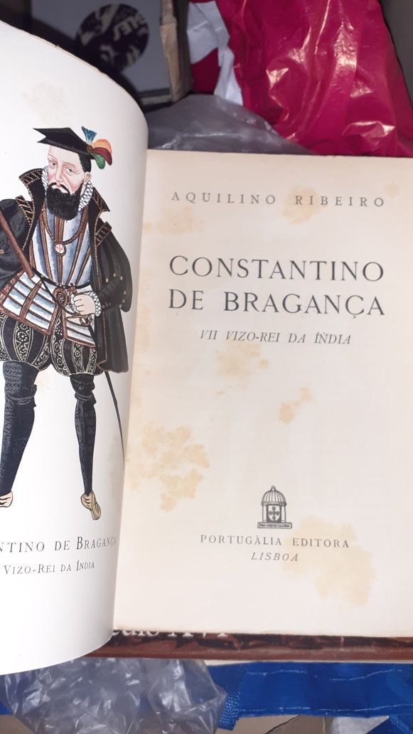 Aquilino Ribeiro Constantino de Bragança vizo-rei India livro raro