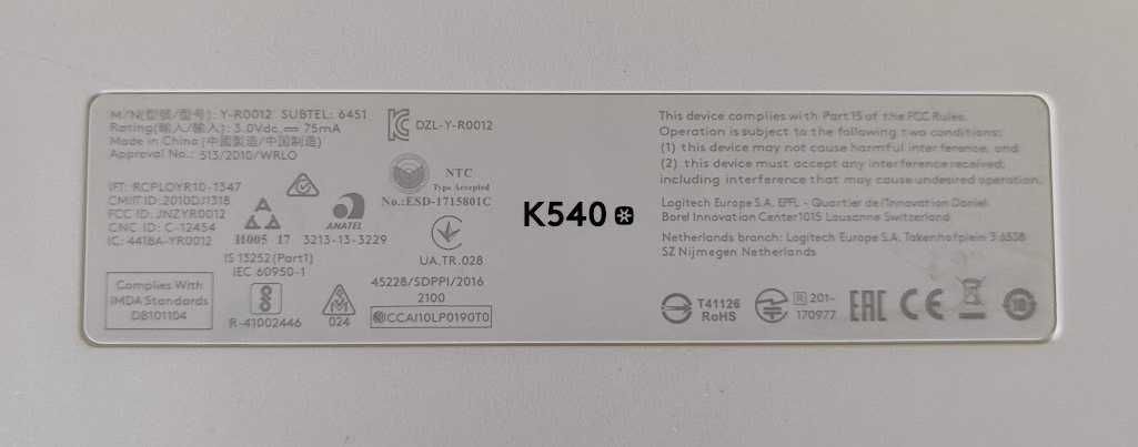 Klawiatura i mysz Logitech MK540 Advanced