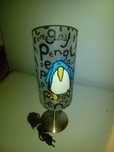 Candeeiro Pinguim com lampada