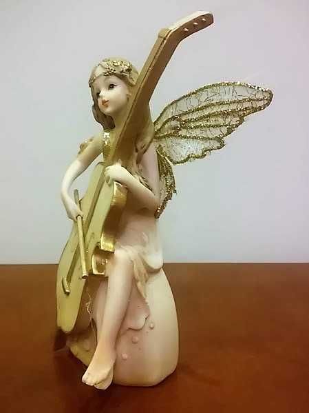 Wiolonczela - Elf z wiolonczelą Zebra Music 11 figurka dekoracyjna