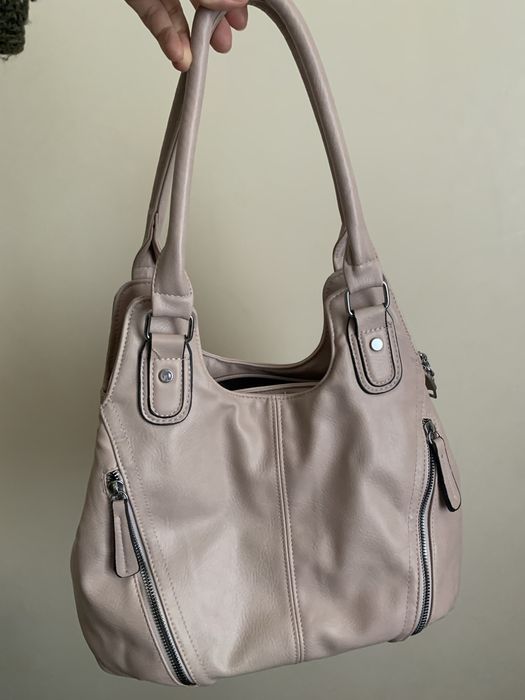 Сумка женская пудренно розового цвета