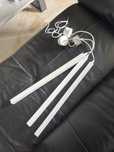 3 oddzielne lampy wiszace sople