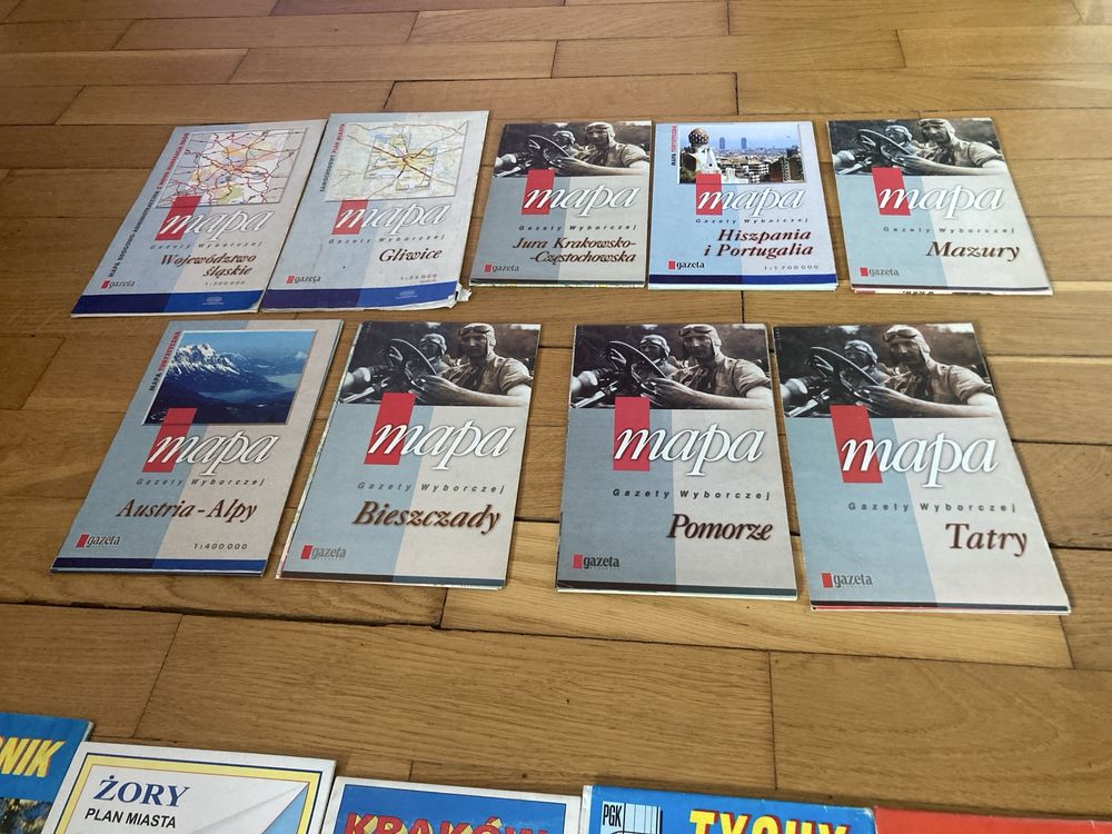 Mapy polskich miast i regionów