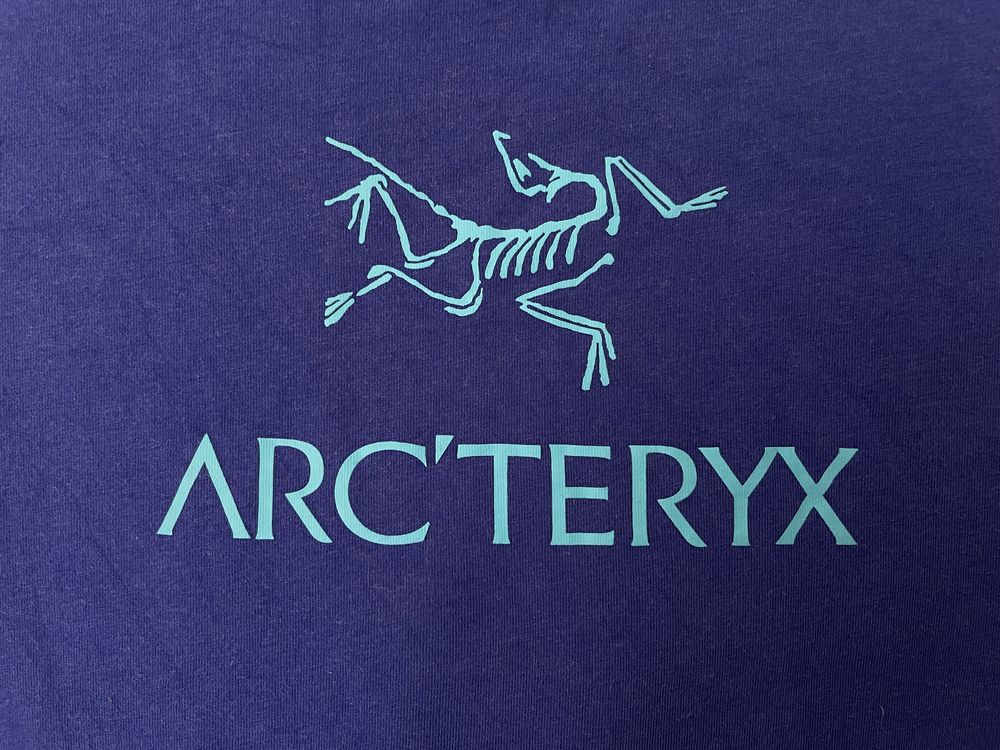 Koszulka Arc’teryx L niebieska logowana damska trekking outdoor