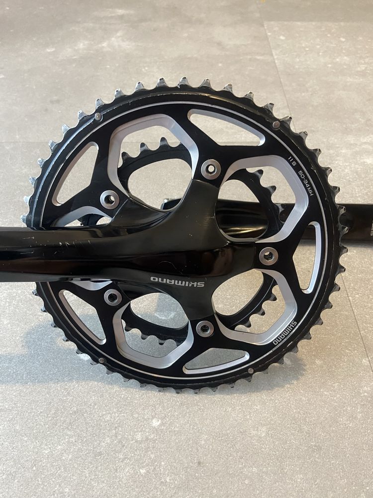 Mechanizm korbowy Shimano FC-RS500, zębatki 50-34t 175mm