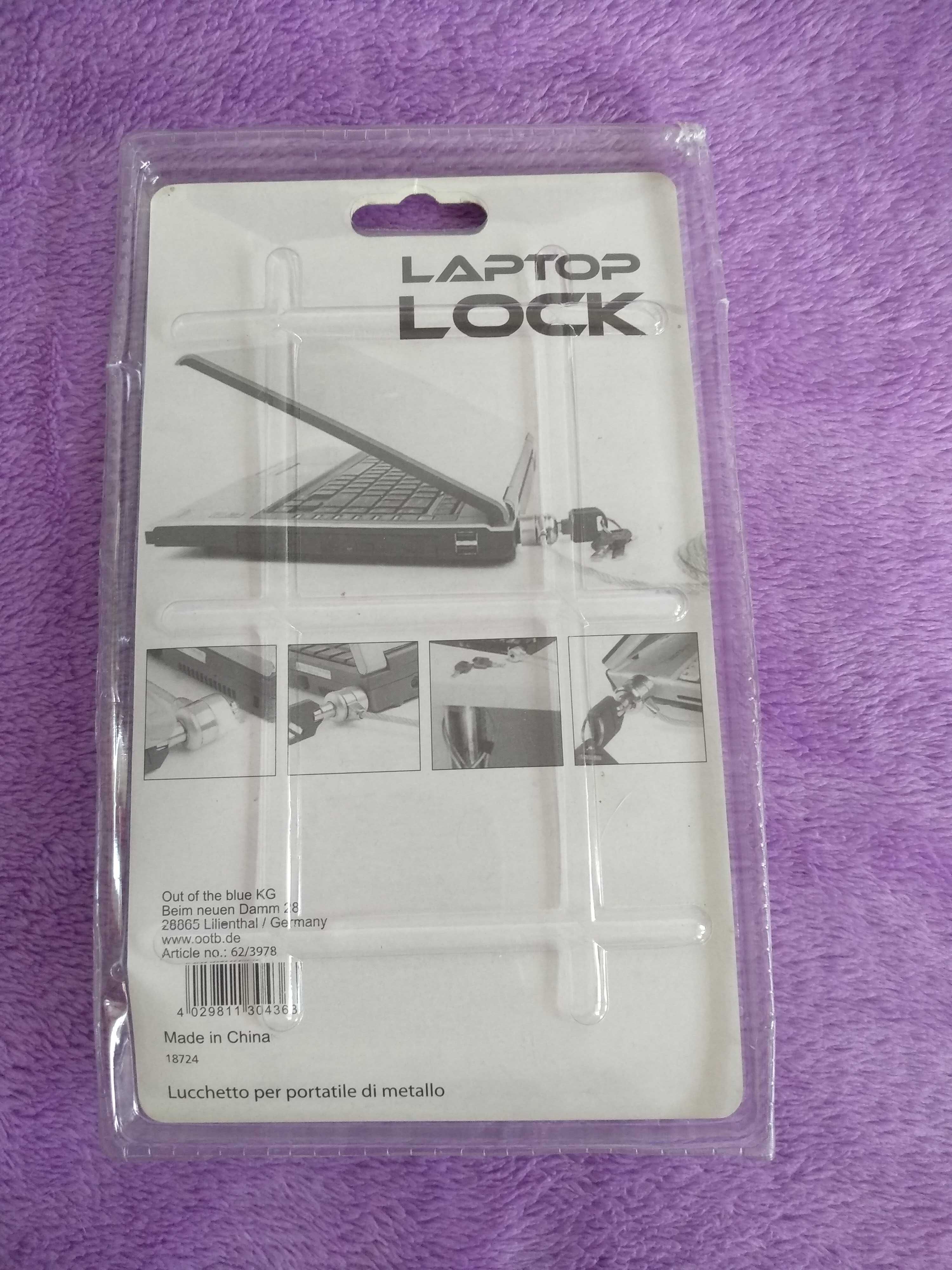 Blokada do laptopa z kluczykami