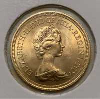 Libra em ouro Isabel II de 1974