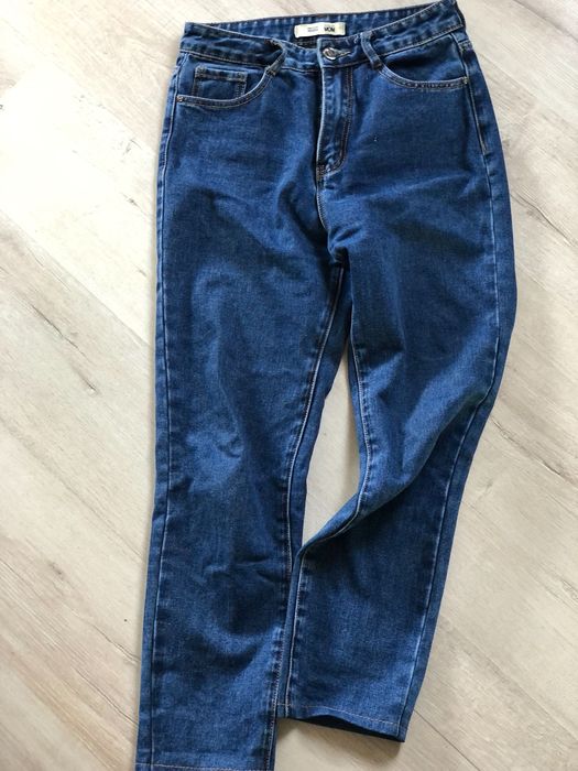 Джинси мом синього кольору