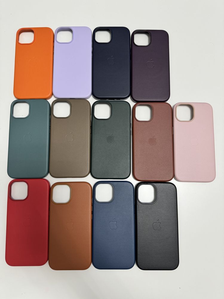 Шкіряний чохол Iphone 15 pro / max leather case кожаный чехол айфон