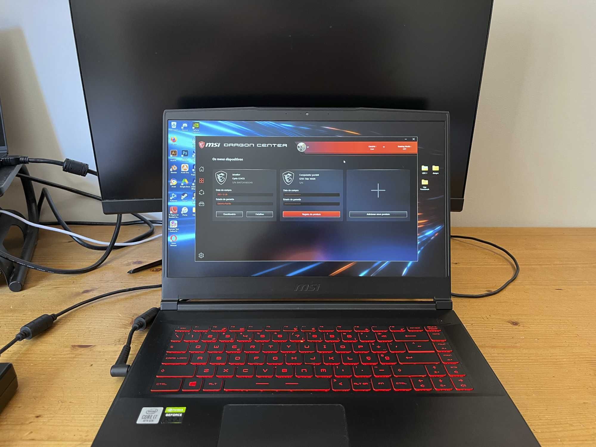 MSI GF65 Gaming, i7, GTX 2060, Rápido e Potente, Oportunidade!