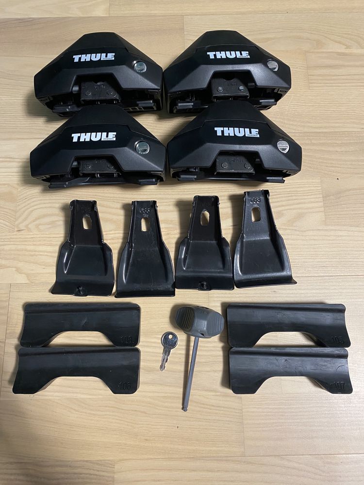 Thule Evo Clamp 7105+Thule kit 5010 Volkswagen Golf 7