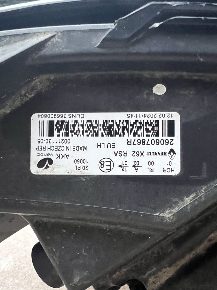 Lampa Renault Master IV lewa idealna oryginał