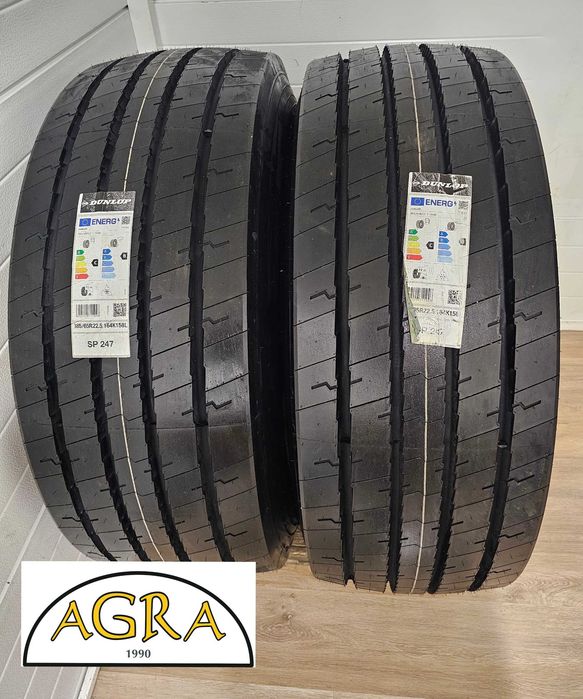 385/65R22.5 (1550netto) NOWA DUNLOP nowa SP247 opony naczepowe