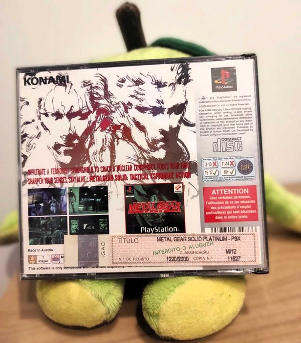 Metal Gear Solid PS1 – Edição Platinum PAL