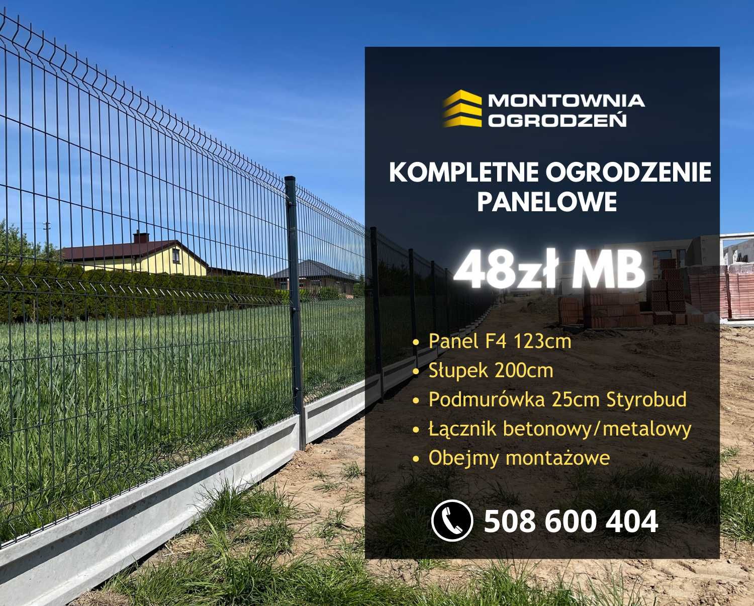 Ogrodzenie Panelowe 3d Transport Podmurówka Najtaniej Montaż Brama