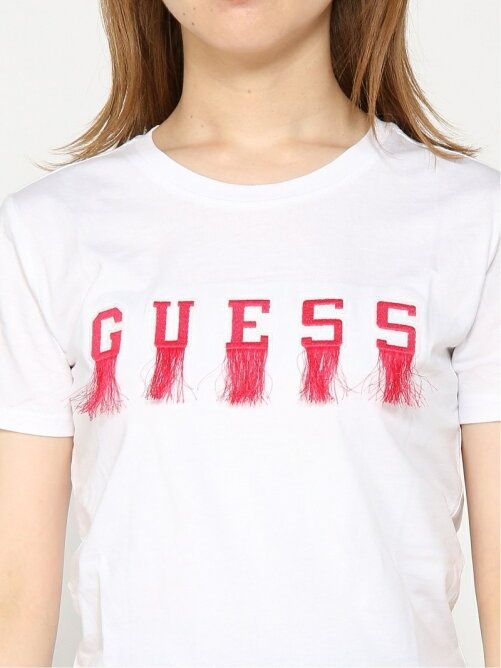 Nowy oryginalny biały T-shirt damski Guess XS