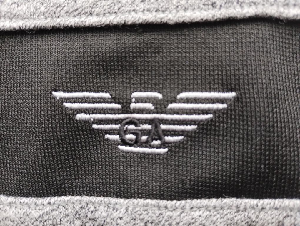 Giorgio Armani Haftowane logo bluzka w serek długi rekaw