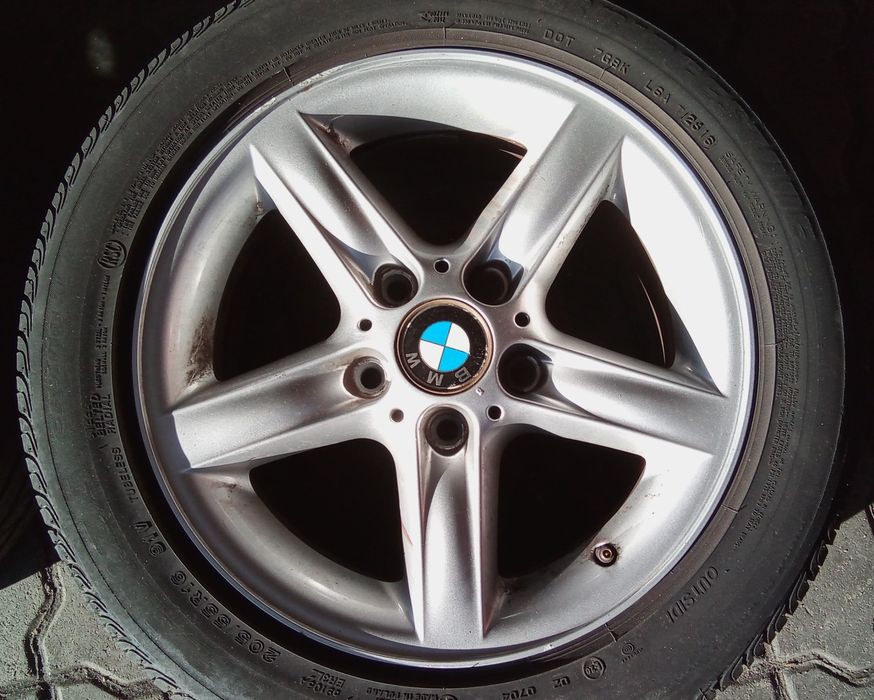 JANTES BMW SÉRIE 1 R16 COM PNEUS 205/55 FURAÇÃO 5X120