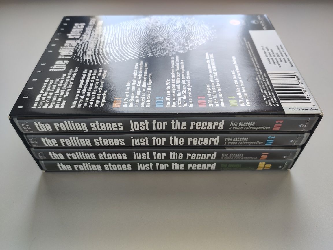 4x DVD The Rolling Stones – Just For The Record Five Decades (Deluxe E