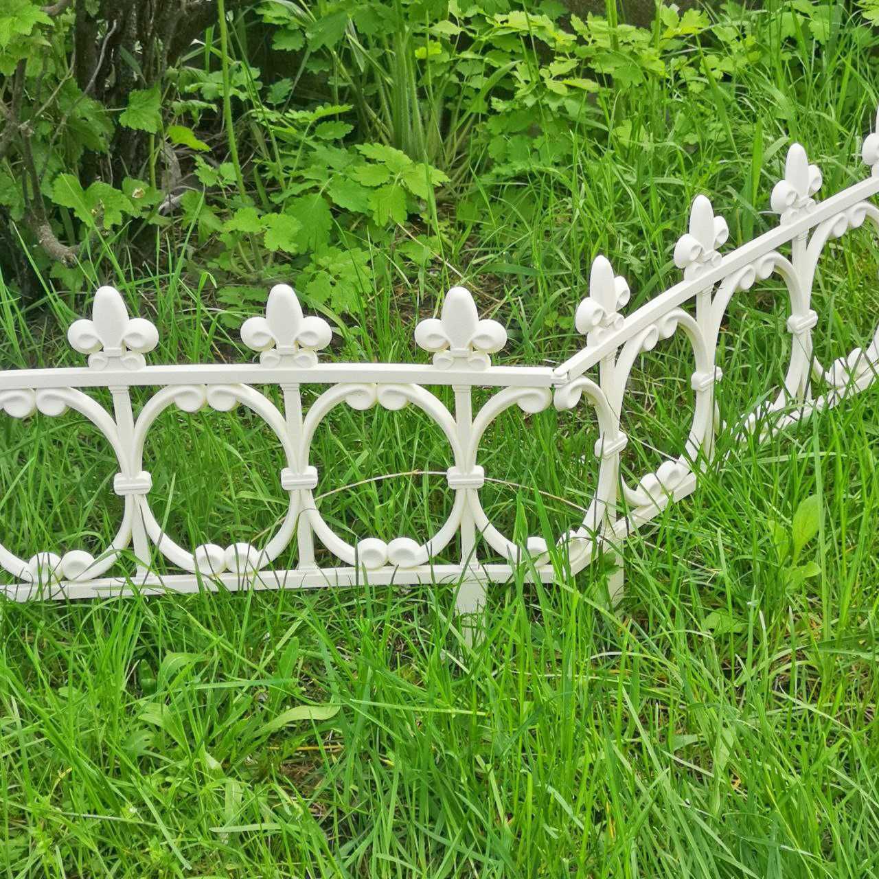 Декоративна огорожа для саду, клумби 50×25 см пластиковая ограда забор