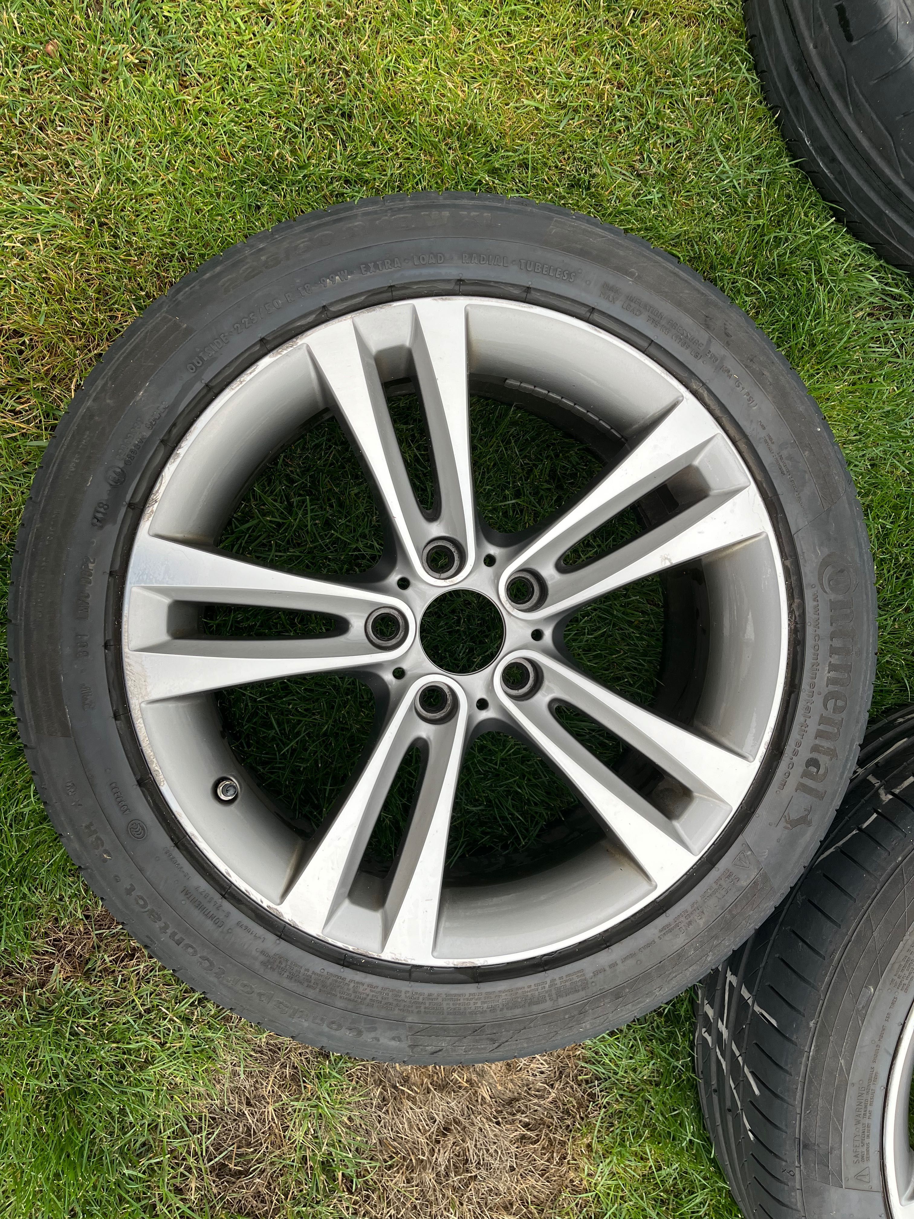 4 × alufelga BMW OE F30 F31 8JX18 ET34 5X120 18 cali + OPONY