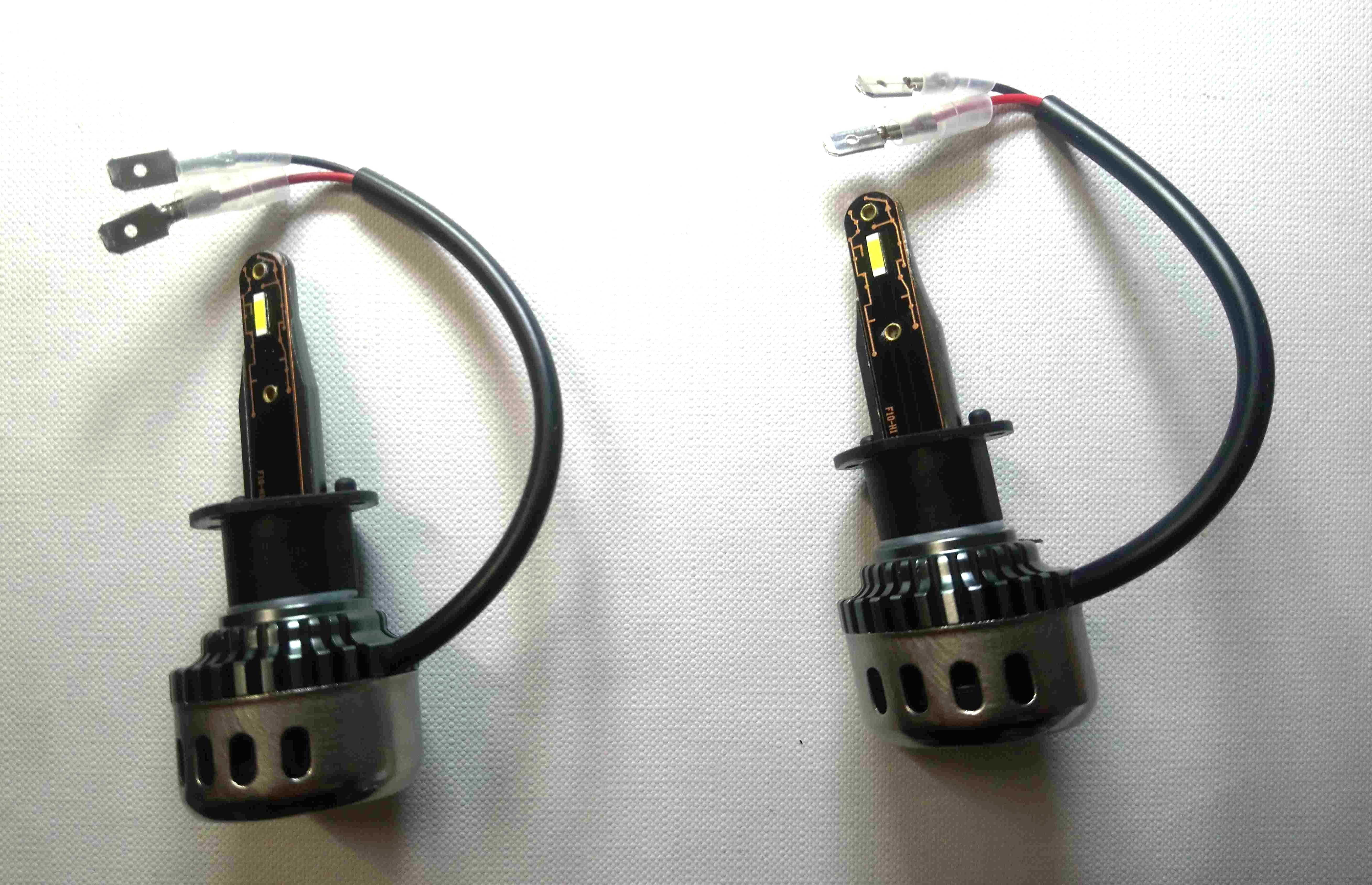 Kit 2x Mini LED lâmpadas automóvel H1, H4 ou H7
