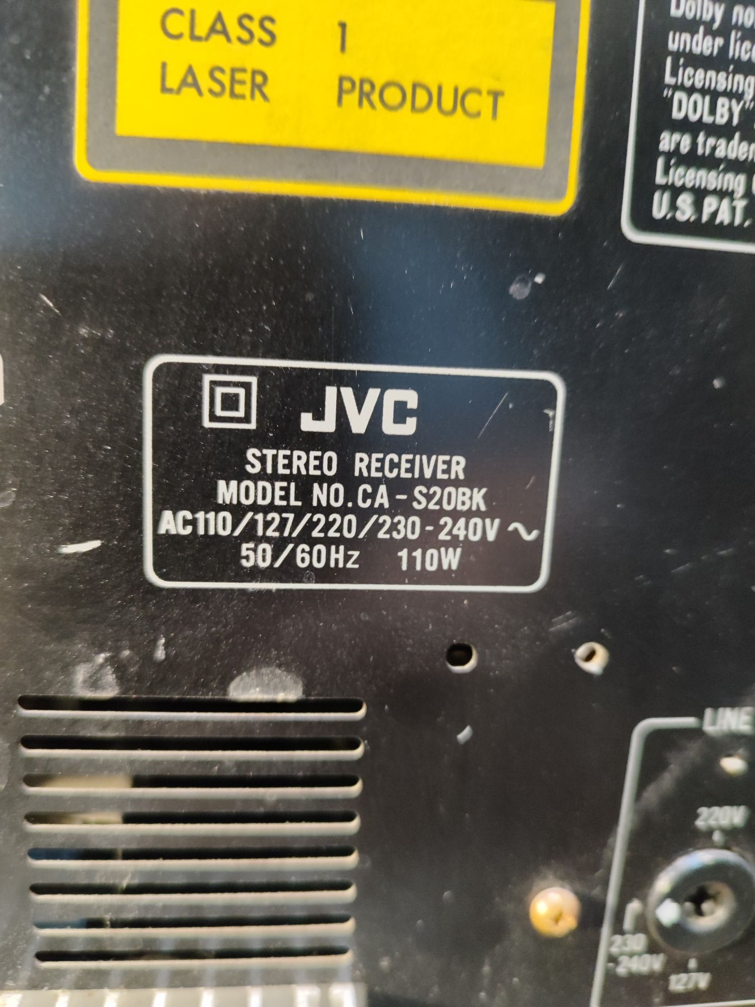 Музыкальный центр JVC CA -S20BK.