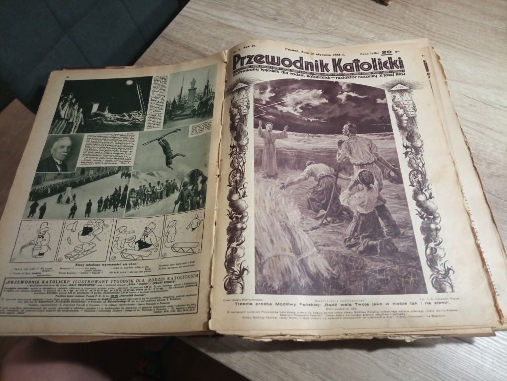 Stare gazety Tygodnik Przewodnik Katolicki z roku 1934