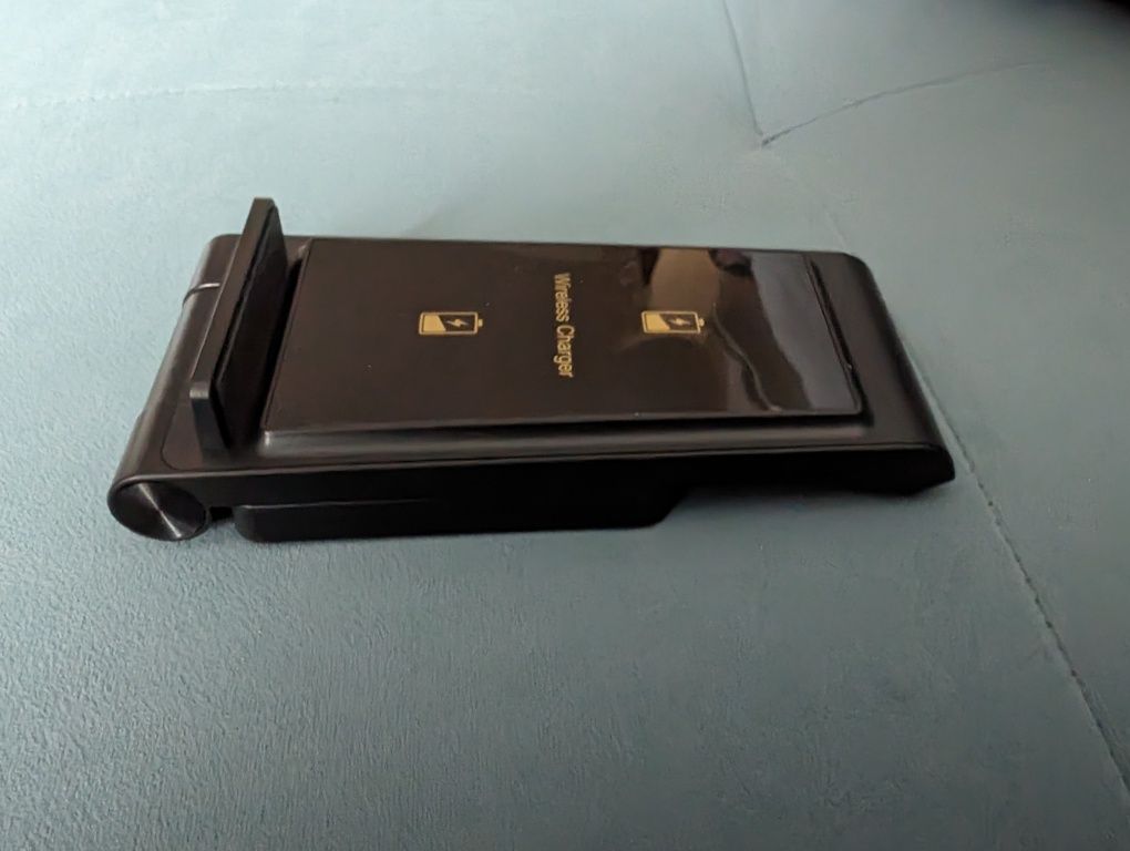 Ładowarka stacja bezprzewodowa indukcja telefon słuchawki zegarek