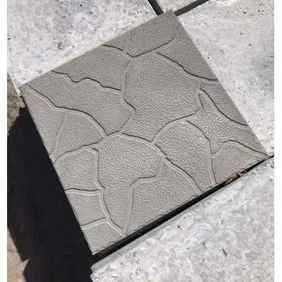 Плитка тротуарная "Квадрат Шоколадка" серая 30*30*3 см (11шт/м2)