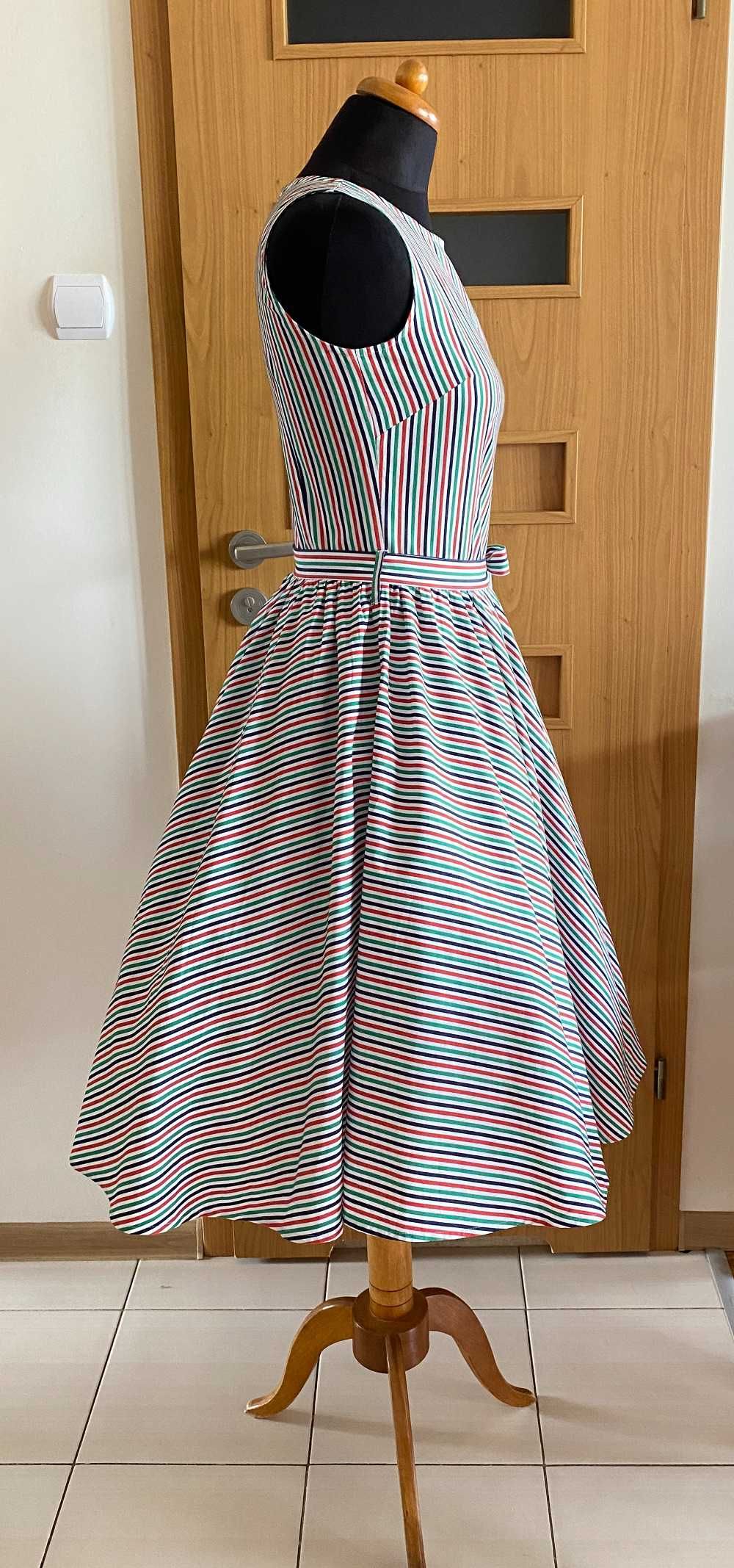 Sukienka lato retro pin-up roz.38