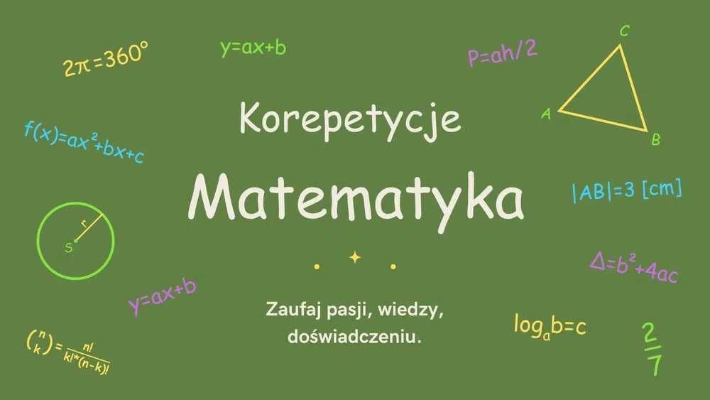Korepetycje matematyka - matura, bieżące zagadnienia, zadania