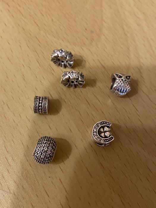 Шармы серебро для браслета Пандора