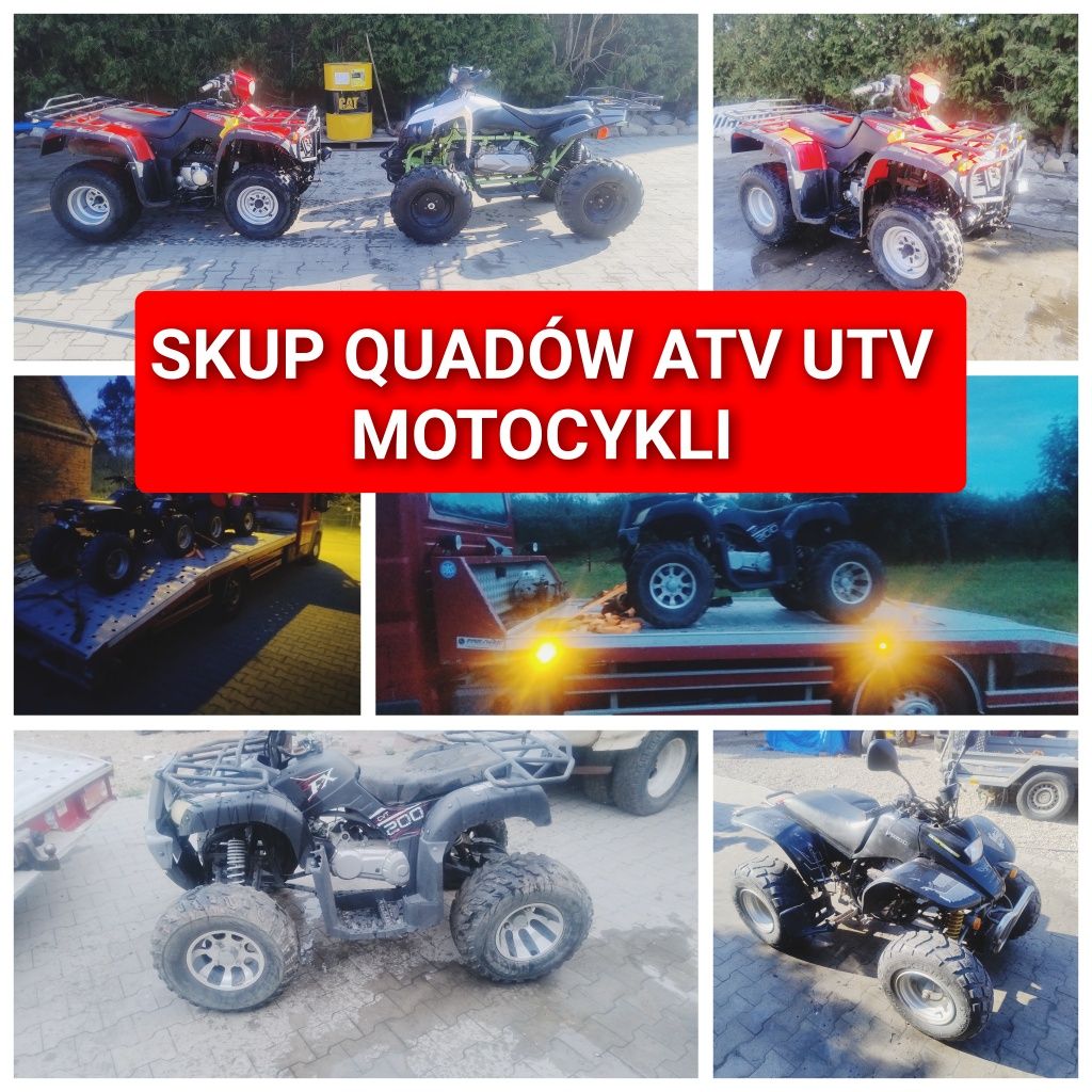Skup quadów quad motocykli motorow Bashan Kymco seegway gotówka 24h
