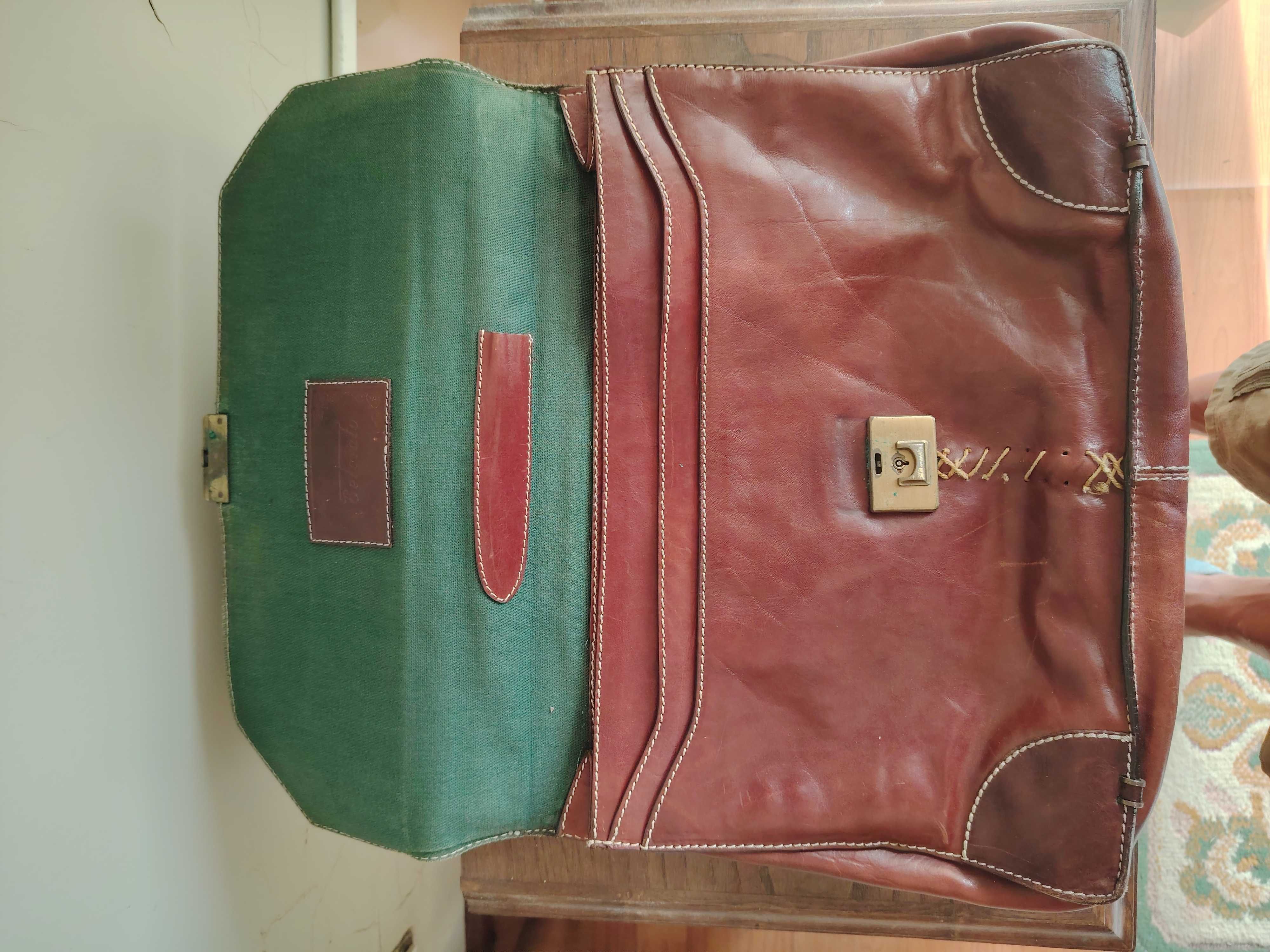 Bolsa couro castanho harturo belcinto