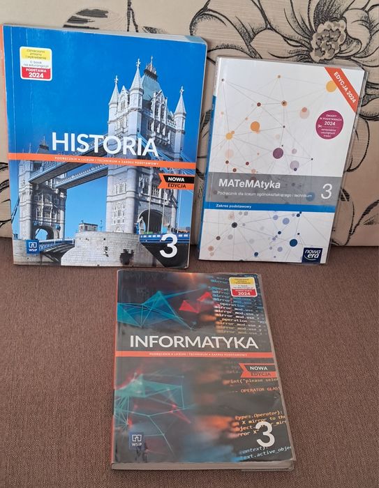 Podręczniki do kl.3 Liceum lub technikum