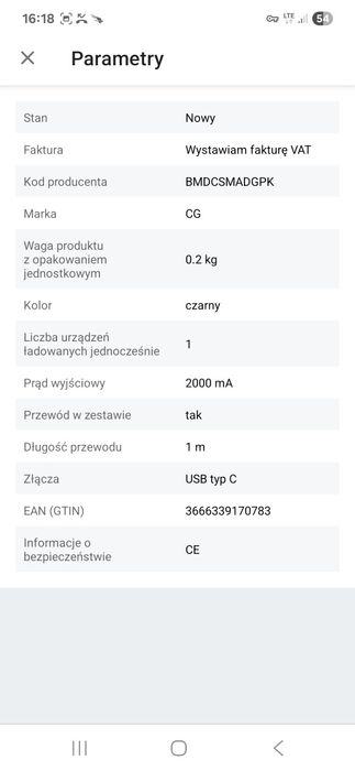 Ładowarka indukcyjna BMW 15W M-edition.
