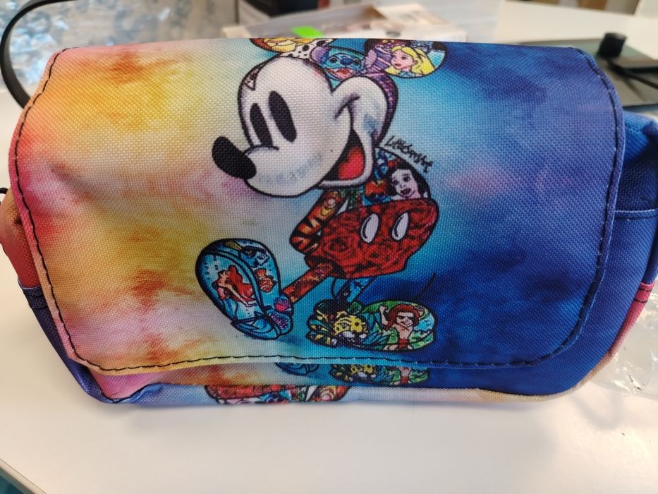 klasyczny piórnik podwójny saszetka myszka Mickey