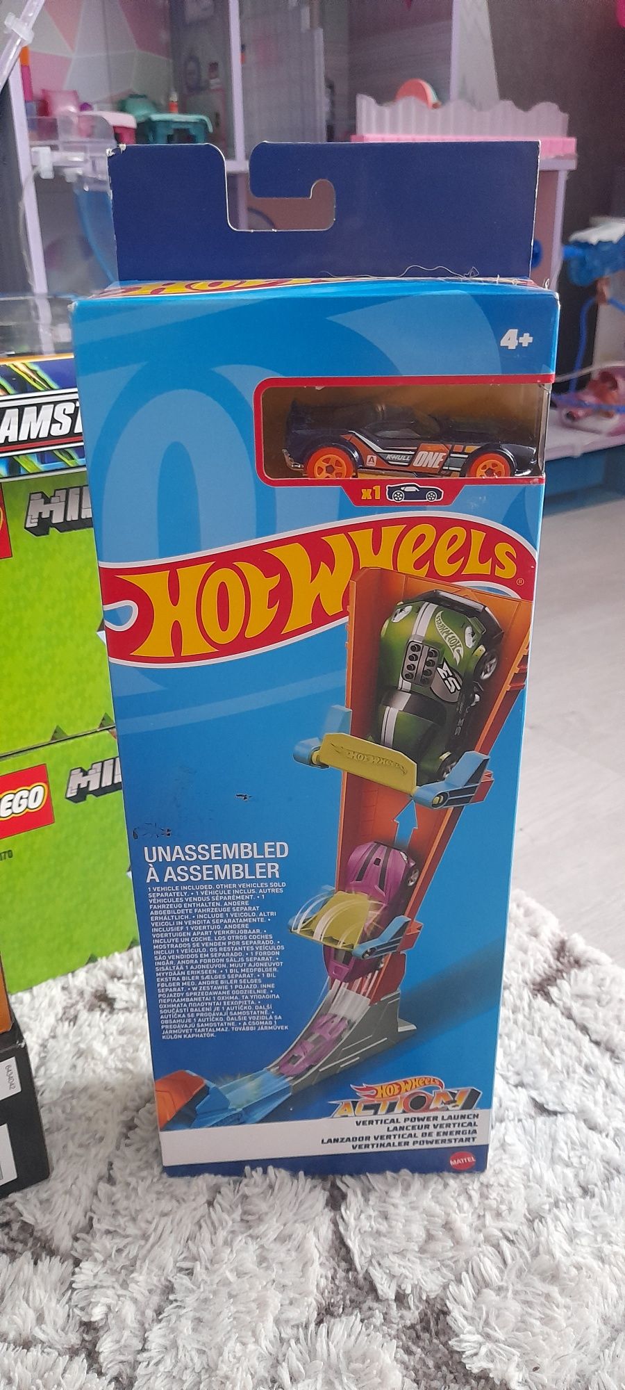 Wyrzutnia Hot wheels +autko Mattel