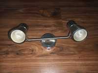 Vendo candeeiro de tecto  orientável com 2 focos lâmpadas leds