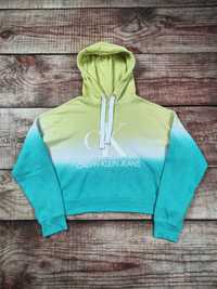 Bluza z kapturem Calvin Klein Tie Dye boxy hoodie r. M